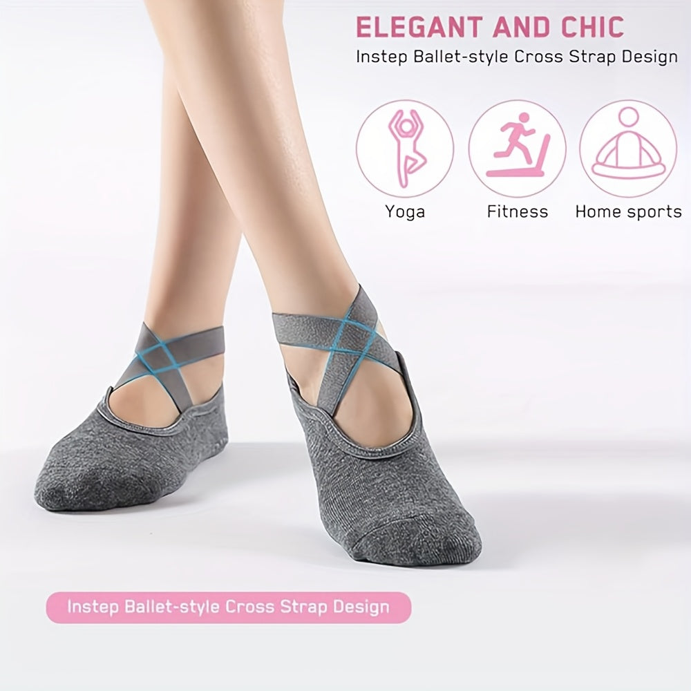 Yoga Socks For Women With Silicone Grips For Indoor Fitness