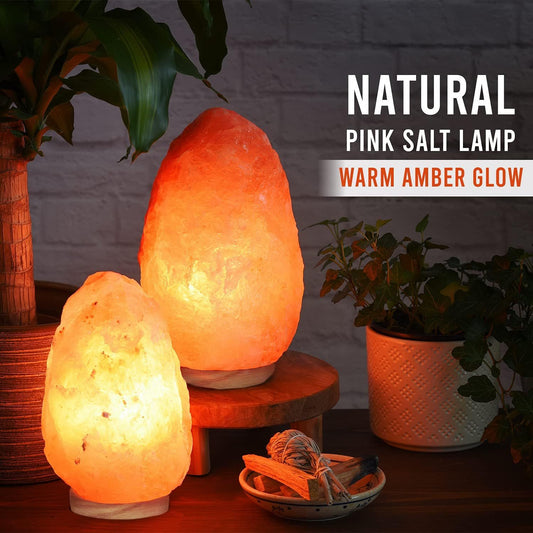 WBM Himalayan Glow Salt Lamp With Dimmer Touch Control USB Powered Natural Handcrafted