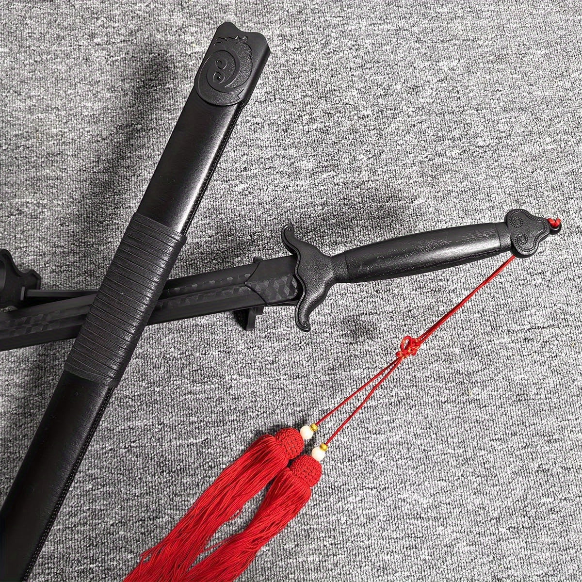 Tai Chi Plastic Sword With Scabbard And Display Stand
