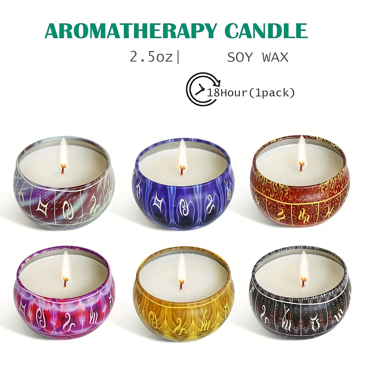 Blossom Radiate 12 Constellations Scented Candles Gift Set
