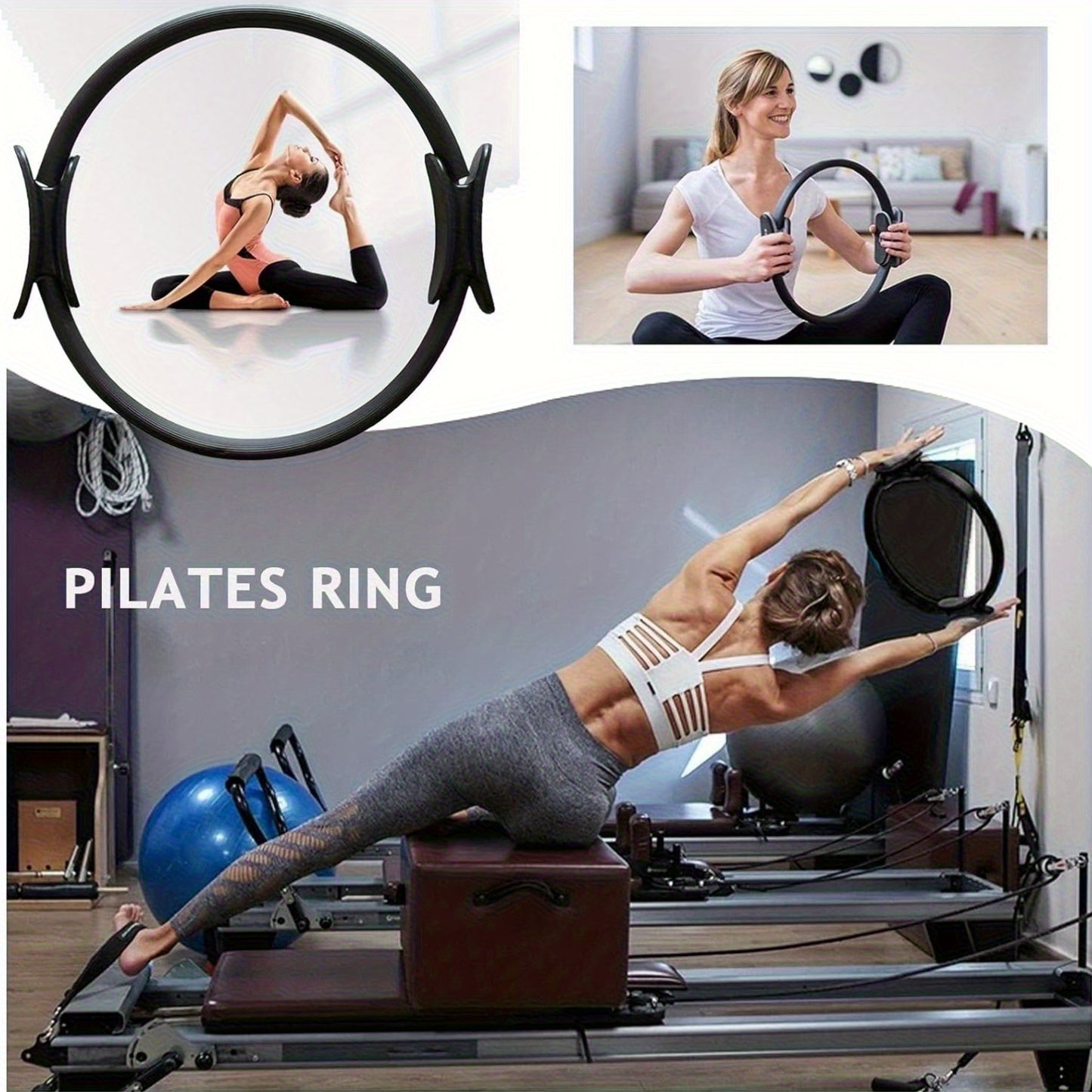 PUMPMUSCLE Pilates Essentials Kit For Women Ring And Bands