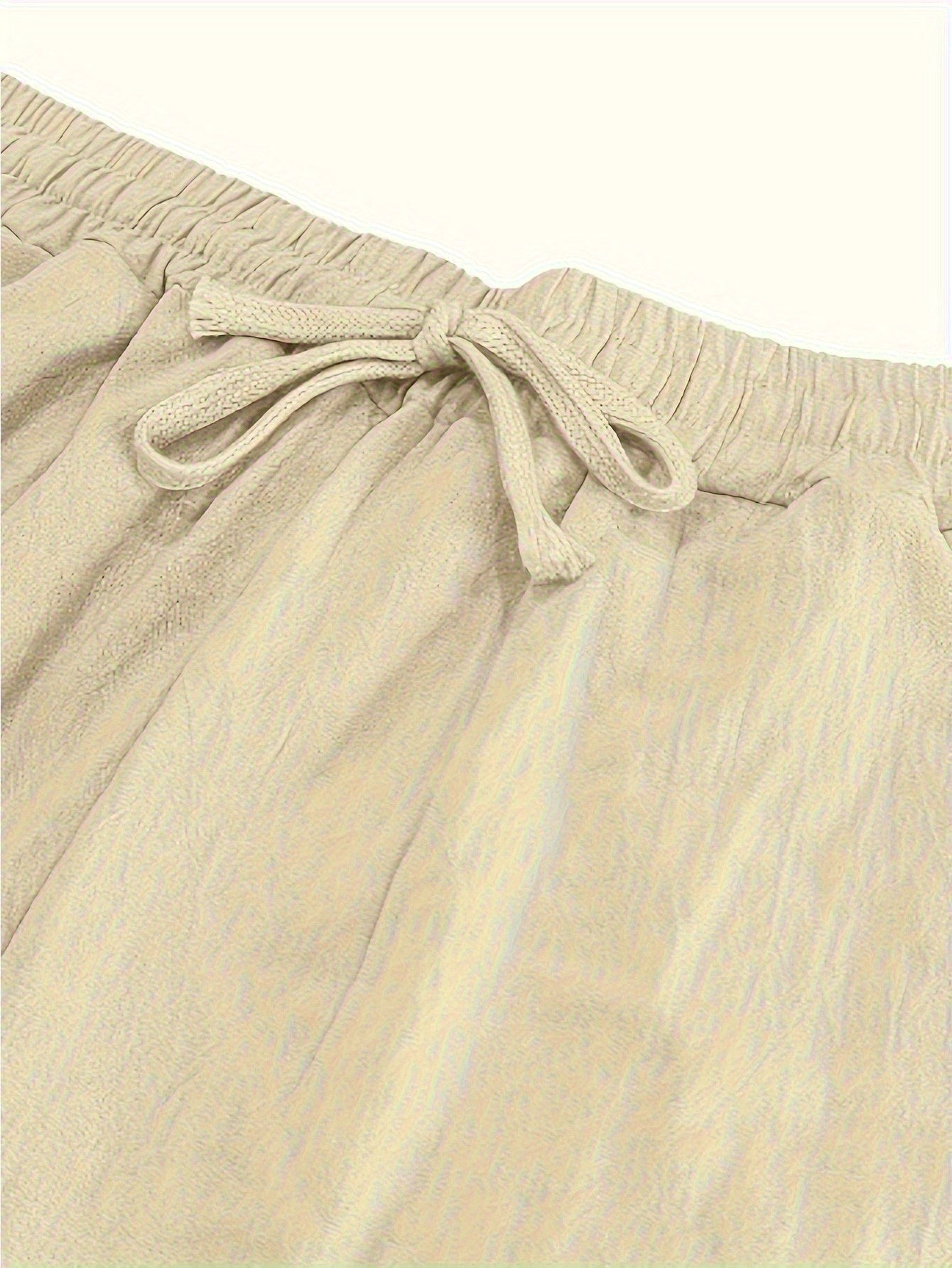 Men's Lightweight Cotton Beach Pants With Zippered Waistband