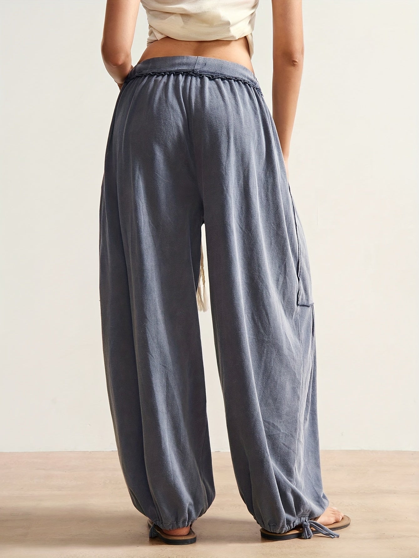 Irdcomps Bohemian Style Women's Loose Pants Spring Summer Comfort Wear