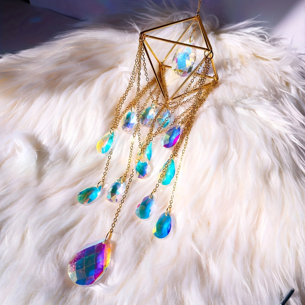 Blossom and Radiate Outdoor Crystal Star Moon Sun Catcher