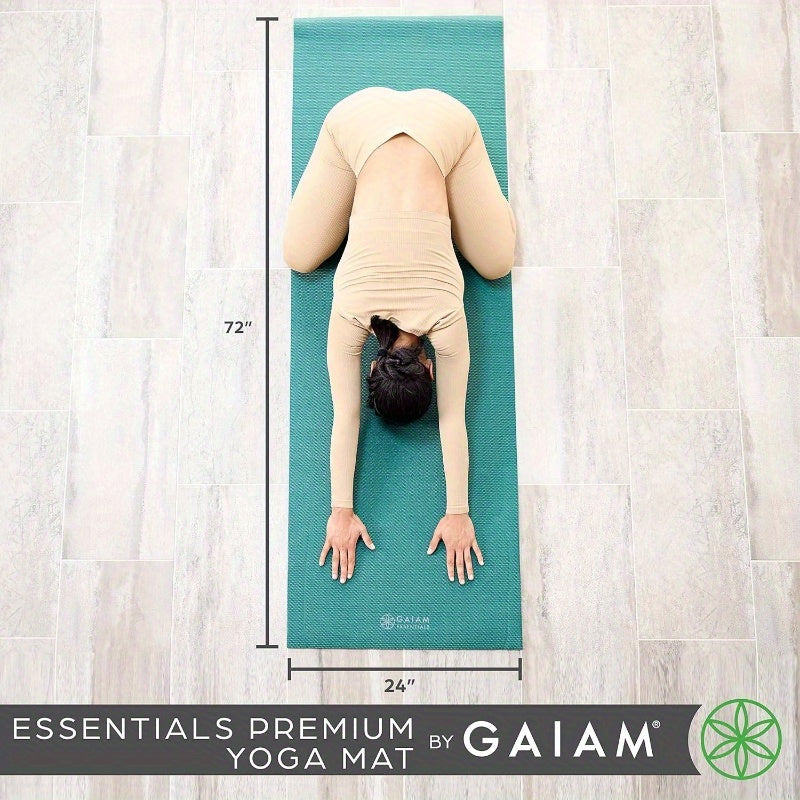 Essentials Cushioned Non Slip Yoga Mat With Carry Strap