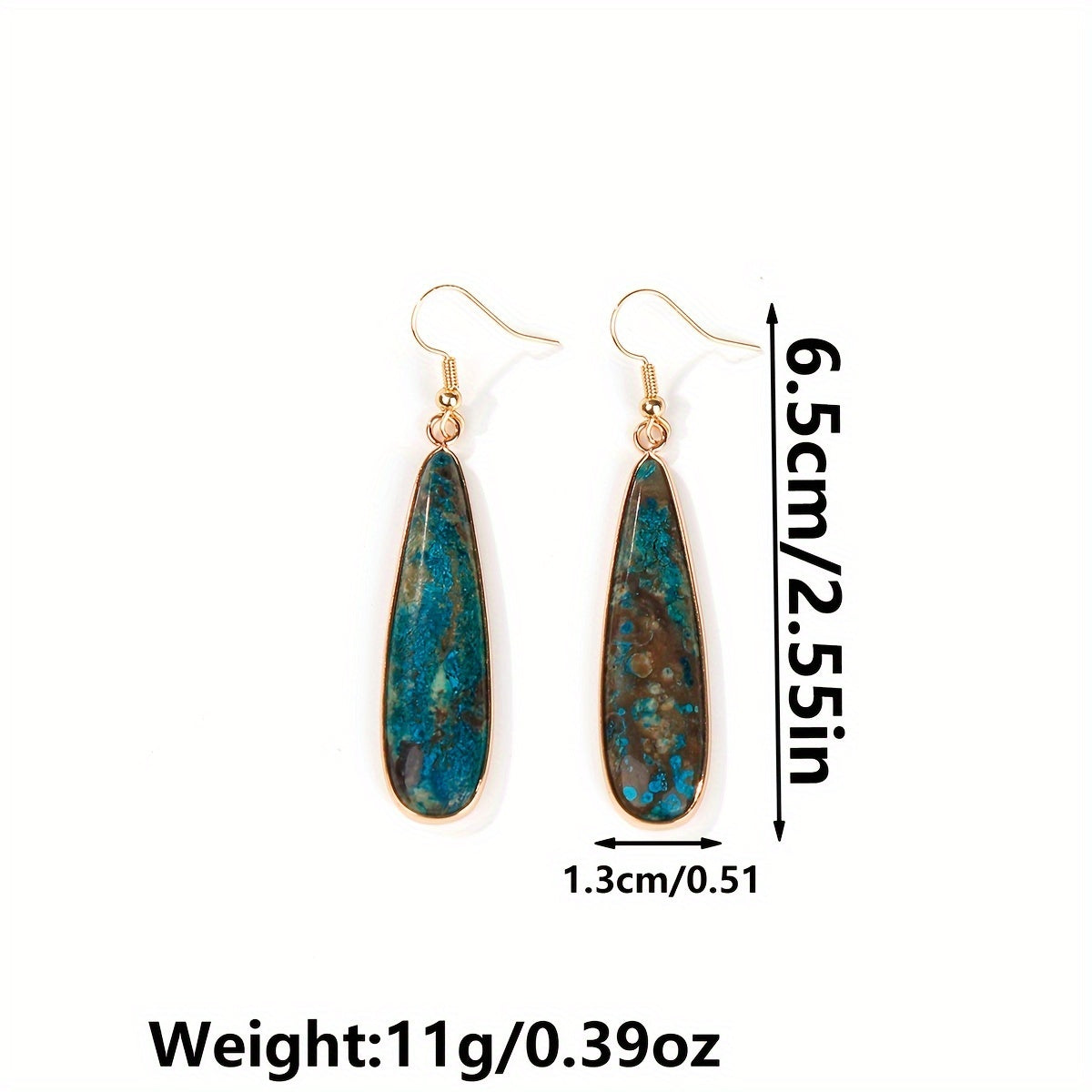 Blossom and Radiate Water Drop Pendant Earrings Boho Gift