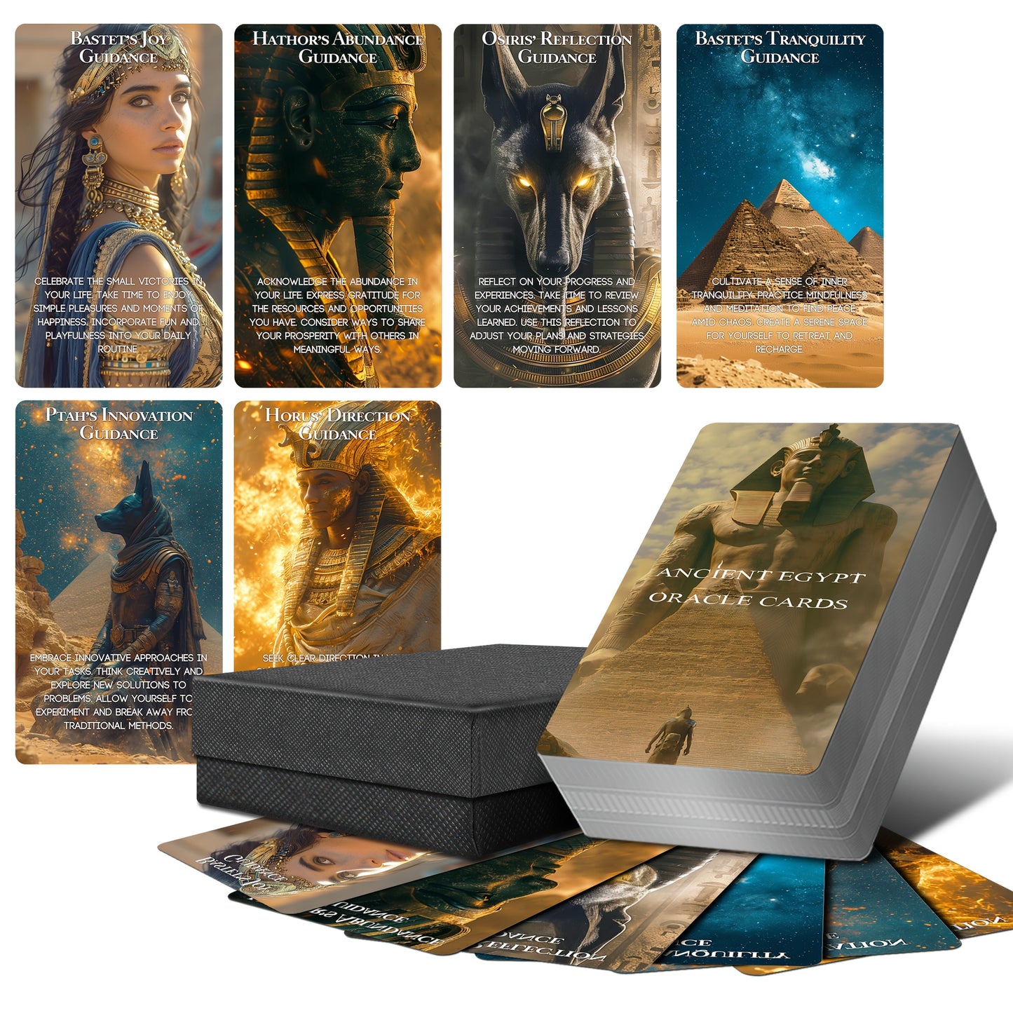 Blossom And Radiate Ancient Egyptian Oracle Cards Deck