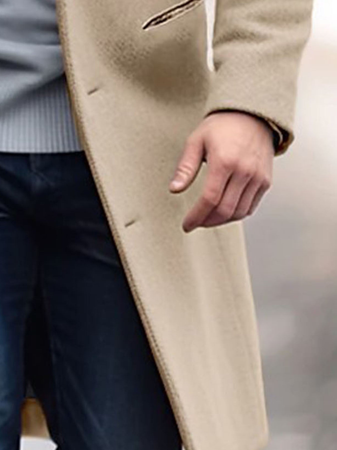 Blossom and Radiate Lapel Coat Windbreaker Pockets