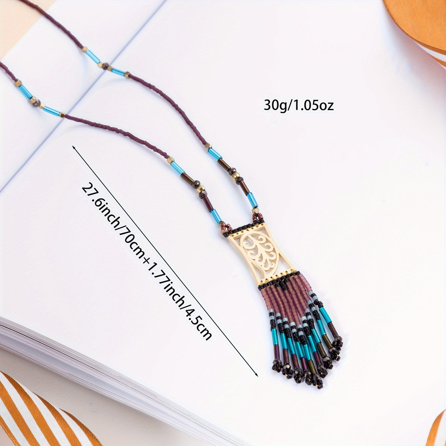 Miyuki Delica Beads Necklace Handmade Japanese Jewelry
