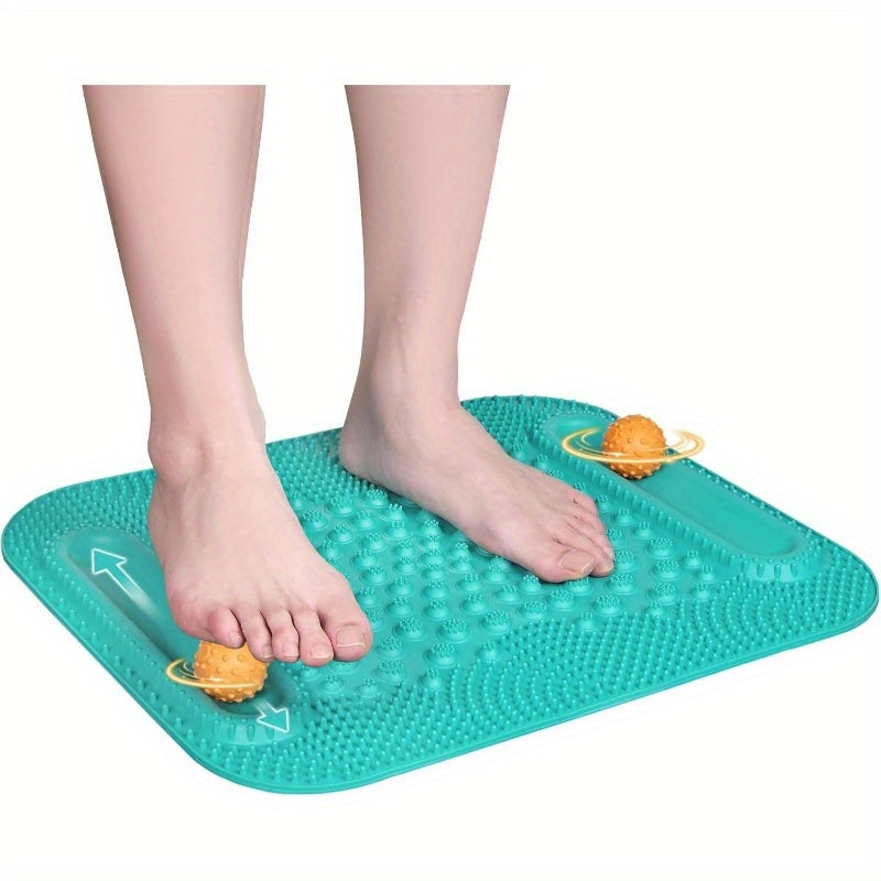 Acupressure Foot Massage Mat 5 Zone Reflexology Dual Tracks