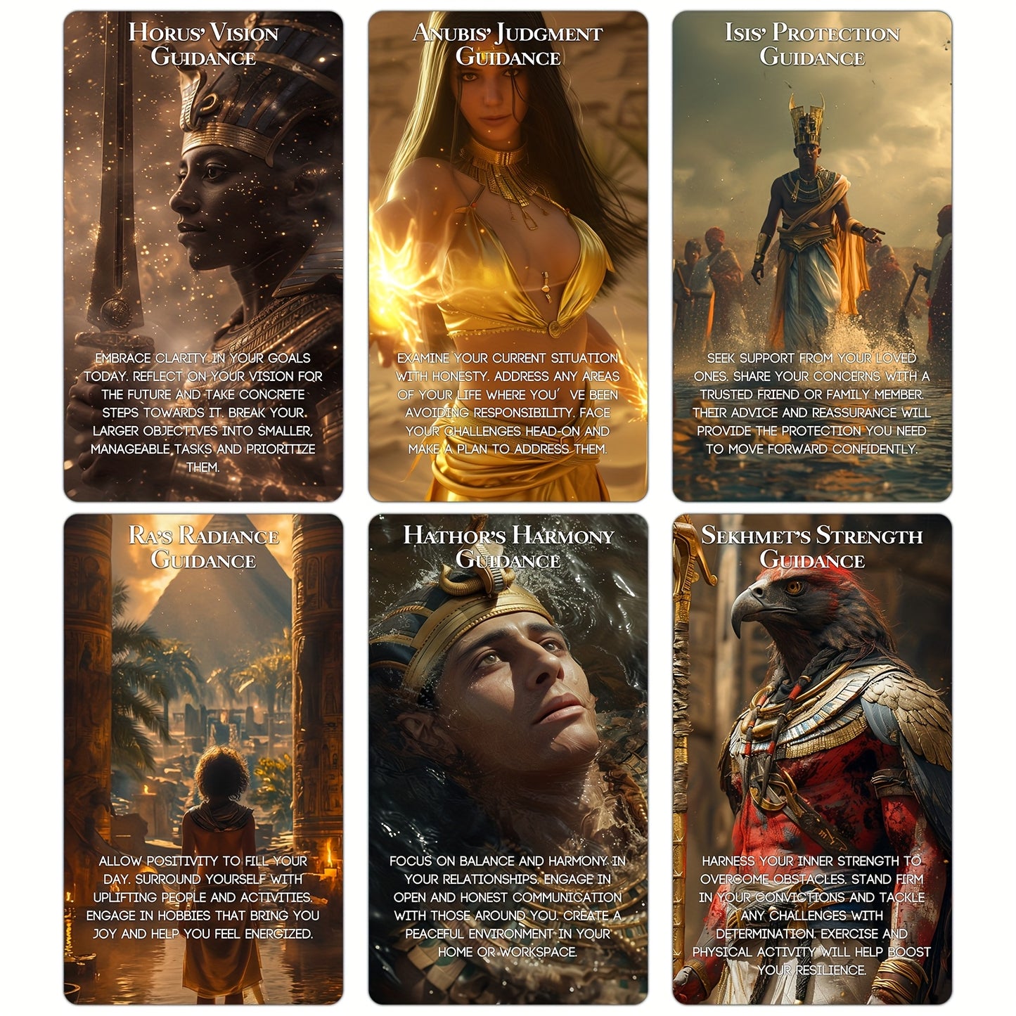 Blossom And Radiate Ancient Egyptian Oracle Cards Deck