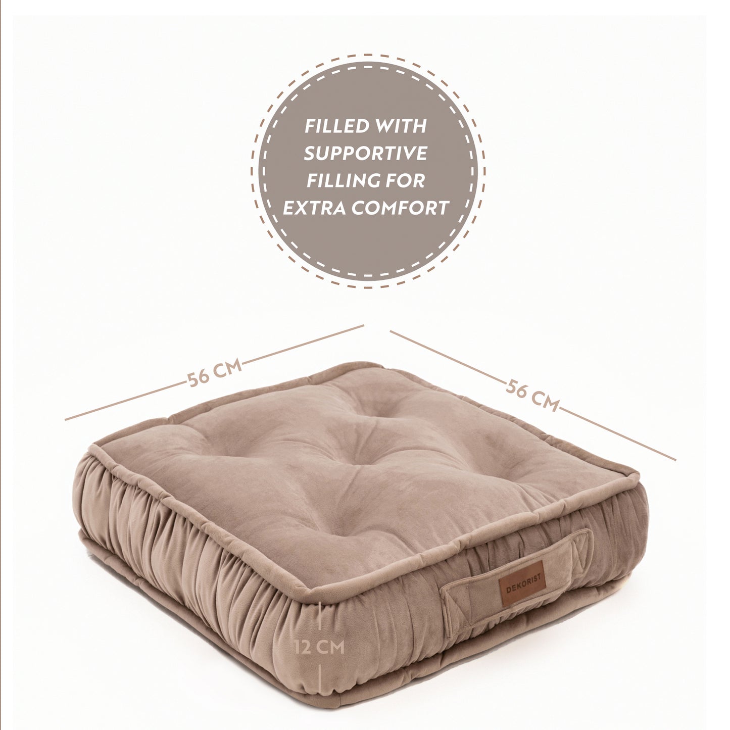 Dekorist Round Floor Cushions Soft Meditation Cushions