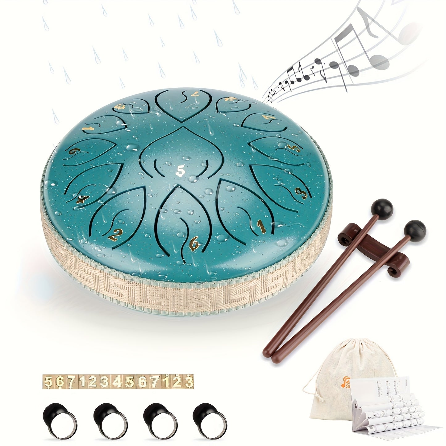 Blossom And Radiate 13 Note Steel Tongue Drum For Healing