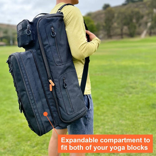 Tactical Inspired Yoga Bag With Expandable Compartments