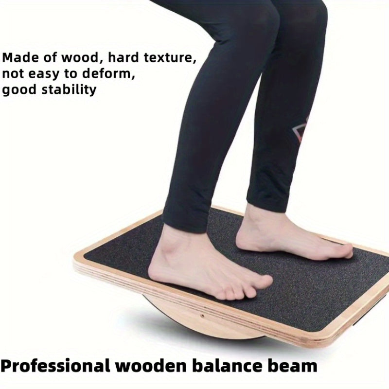 Anti Slip Wooden Balance Board For Adults Core Strength