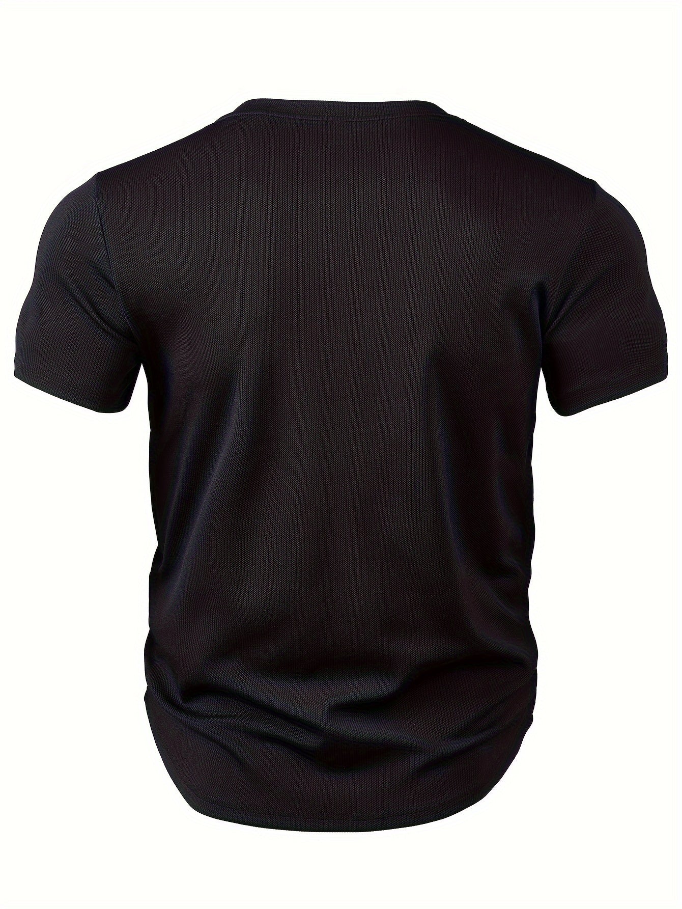 Mens Deep V Neck T Shirt Stripe Knit Polyester Fitted