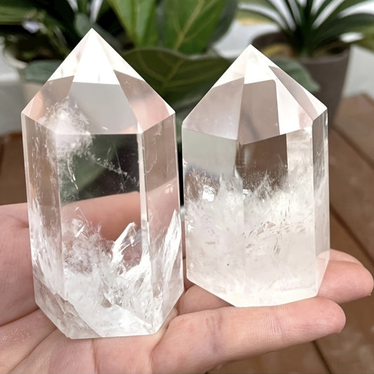 Blossom Radiate Clear Quartz Wands For Crystal Grids