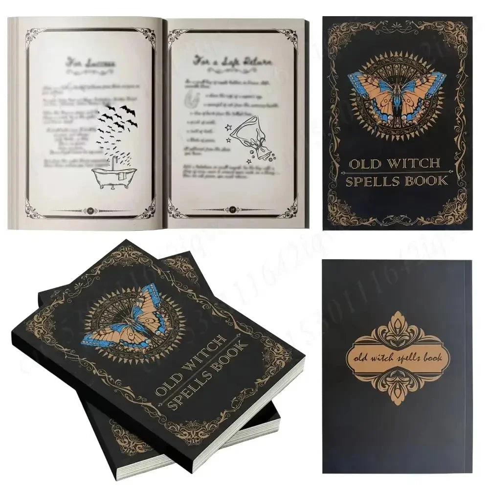Vintage Witchcraft Spell Book Journal For Mystical Spells
