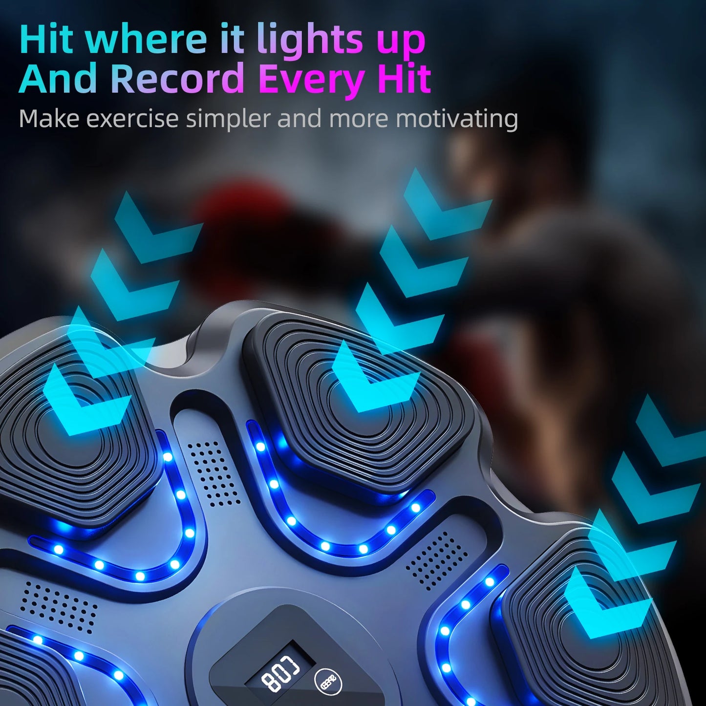 Intelligent Boxing Trainer With Sound And Light Feedback