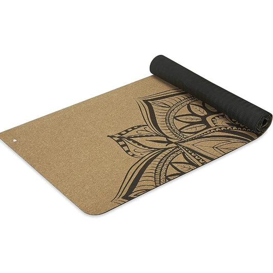 Natural Cork Yoga Mat Sweat Odor Resistant Non Slip TPE