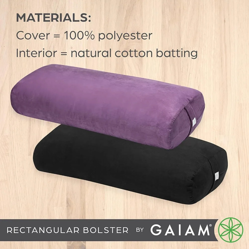 Yoga Bolster Long Rectangular Meditation Pillow Restorative