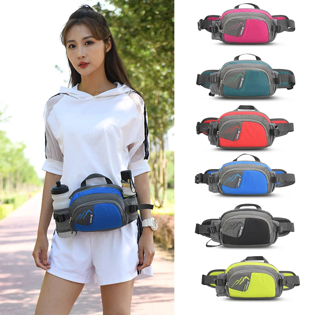 Function Fanny Pack Running Belt Nylon Bottle Holder