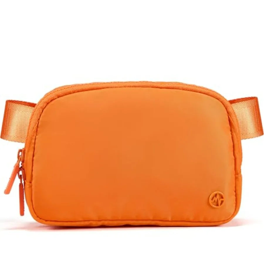 Two Way Zipper Fanny Pack Nylon Belt Bag for Women