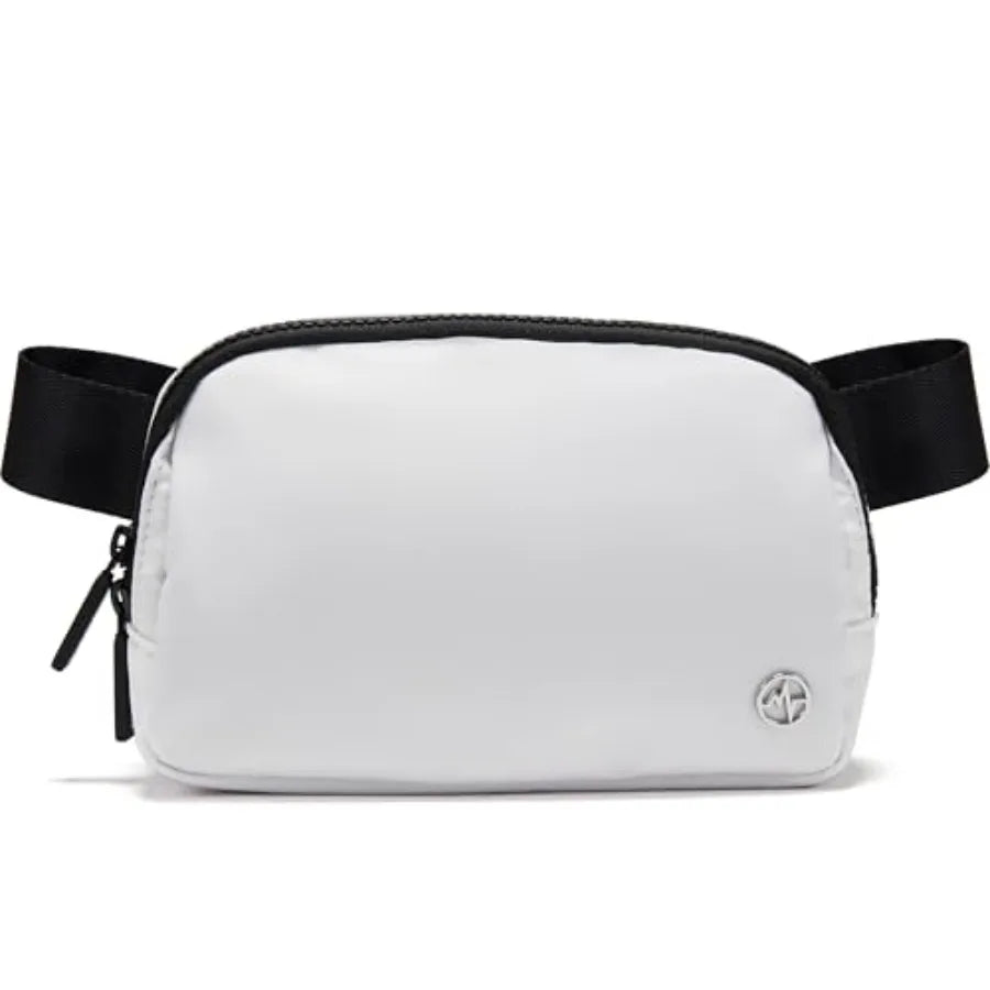 Two Way Zipper Fanny Pack Nylon Belt Bag for Women