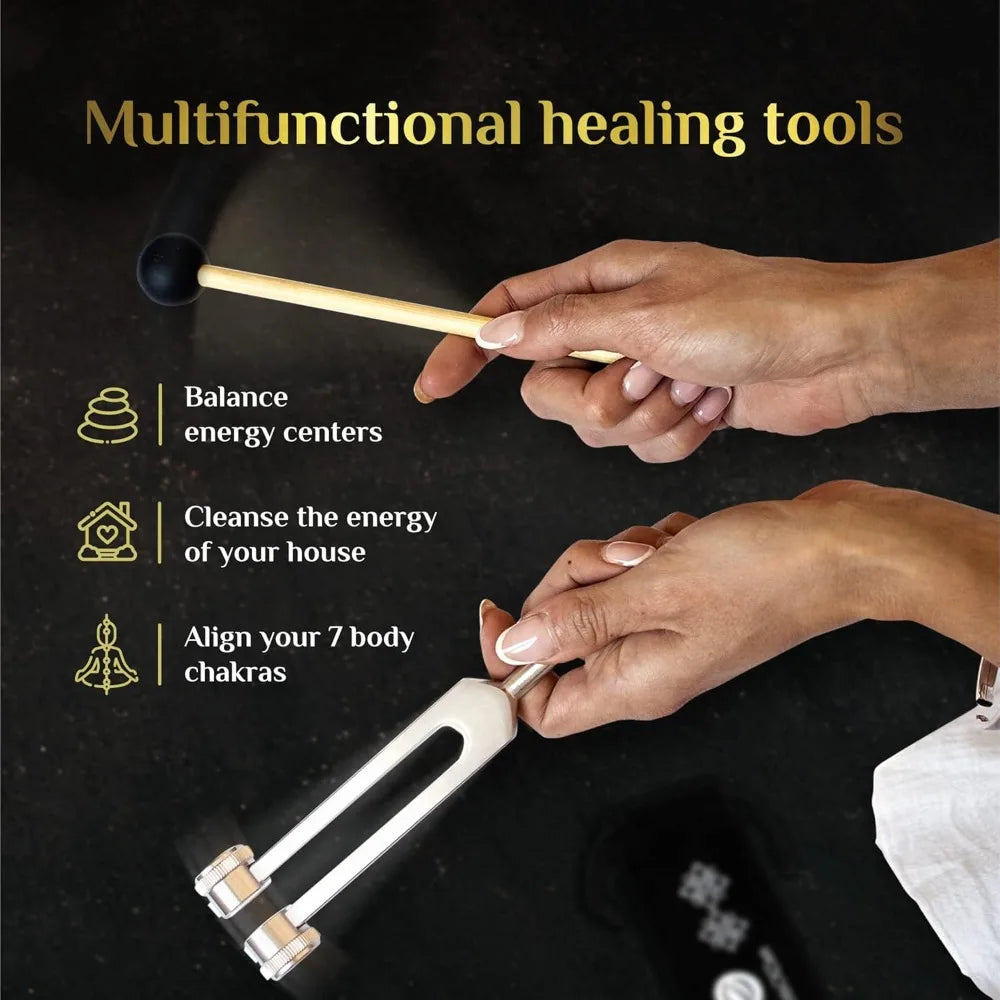 Tuning Forks for Healing Set 128Hz 256Hz 512Hz Yoga Therapy