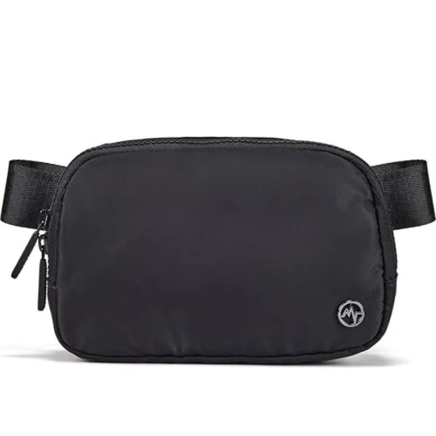 Two Way Zipper Fanny Pack Nylon Belt Bag for Women