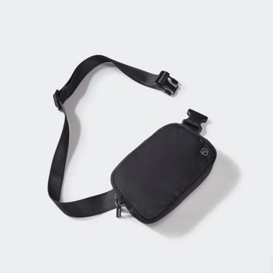 Two Way Zipper Fanny Pack Nylon Belt Bag for Women