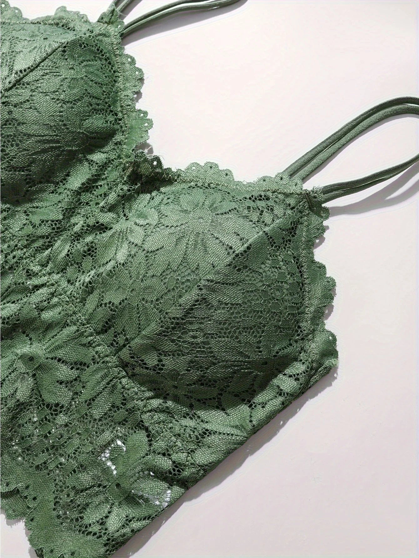 Guangdong Lace Bra And Panty Set Sexy 4 Piece Women