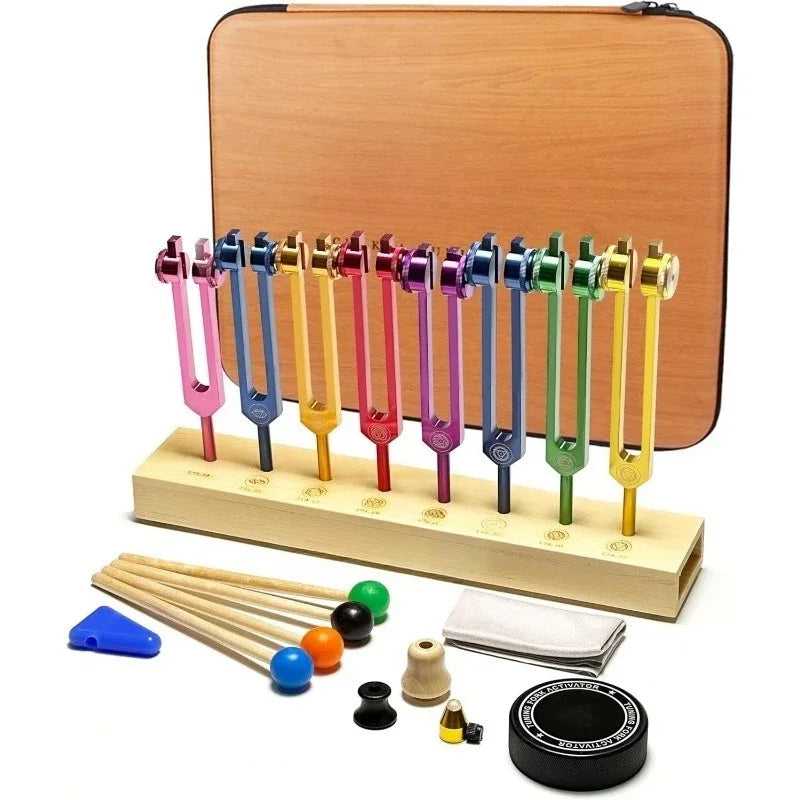 7 Chakra Tuning Forks Set For DNA Healing And Sound Therapy