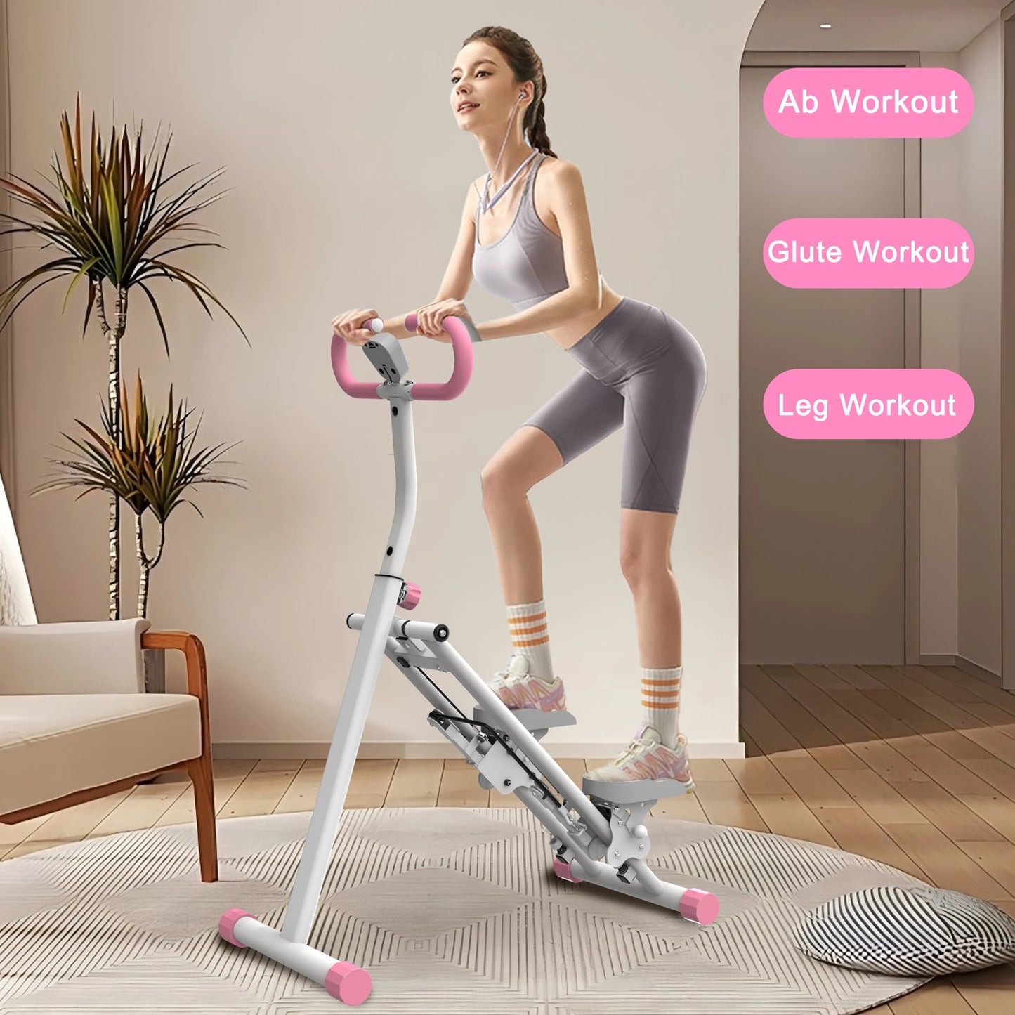 Stair Stepper Climber With Handlebar For Full Body Workout