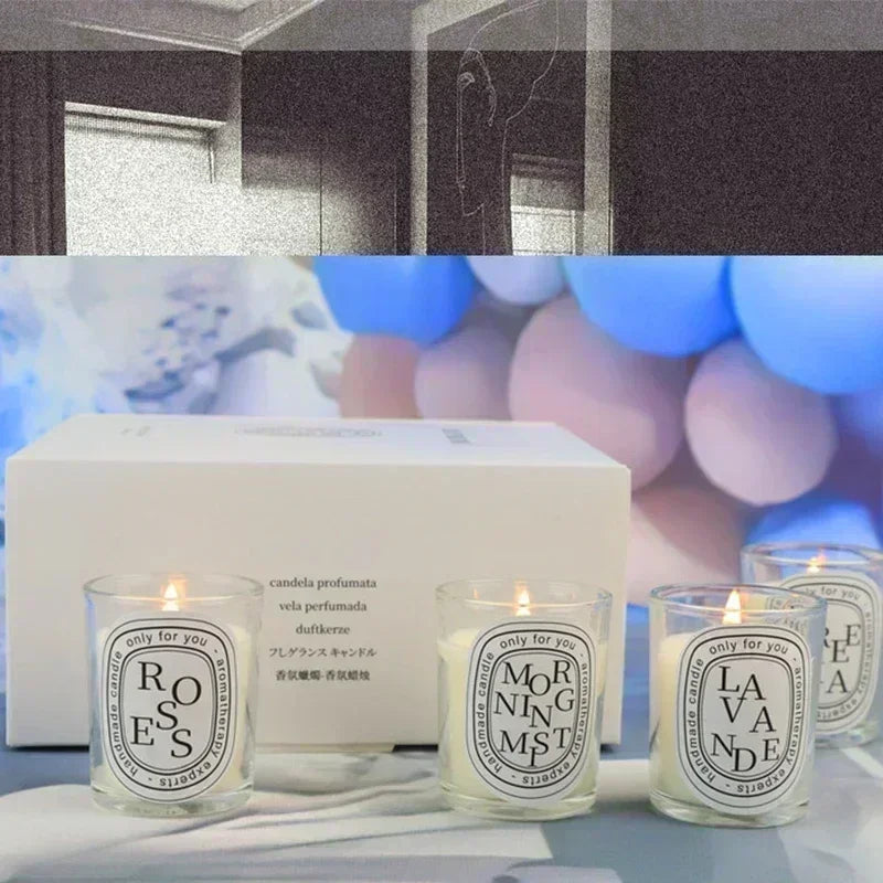 Romantic Transparent Scented Candle Jar Gift For Weddings