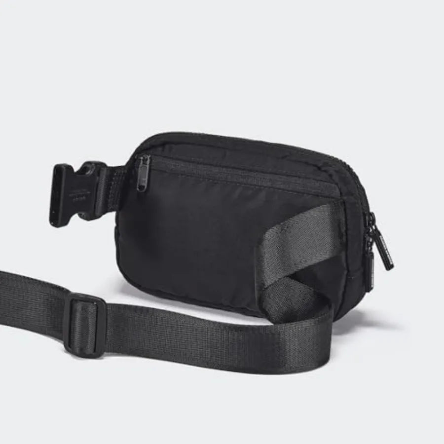Two Way Zipper Fanny Pack Nylon Belt Bag for Women