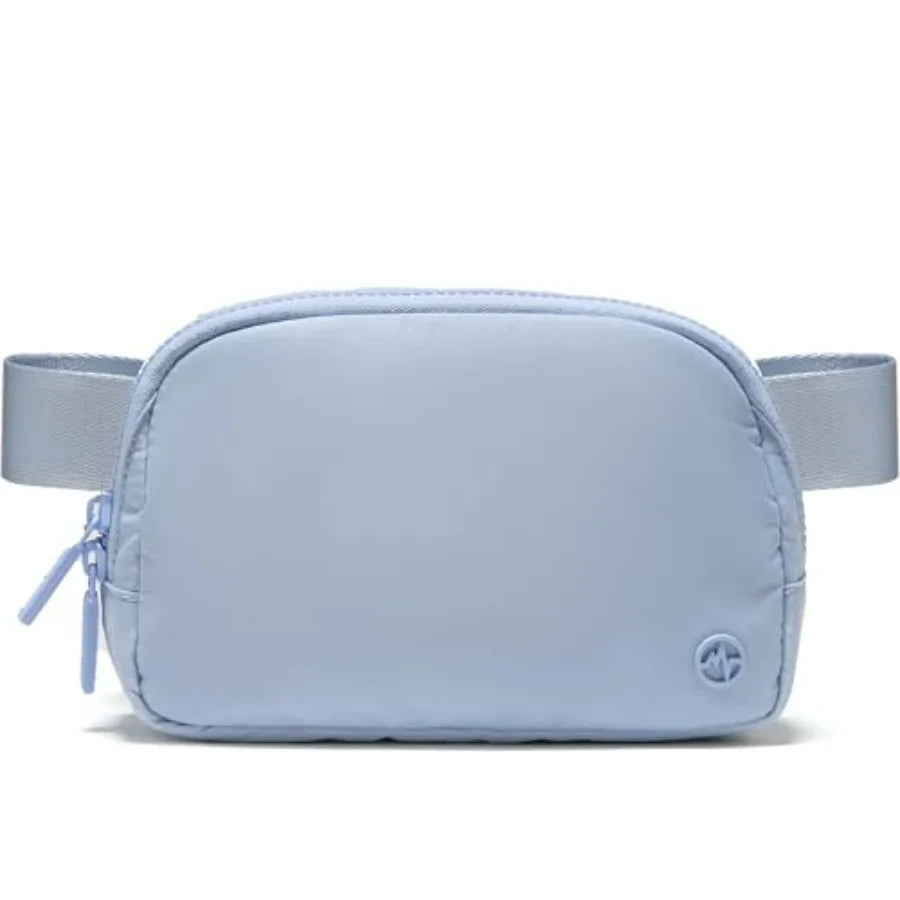 Two Way Zipper Fanny Pack Nylon Belt Bag for Women