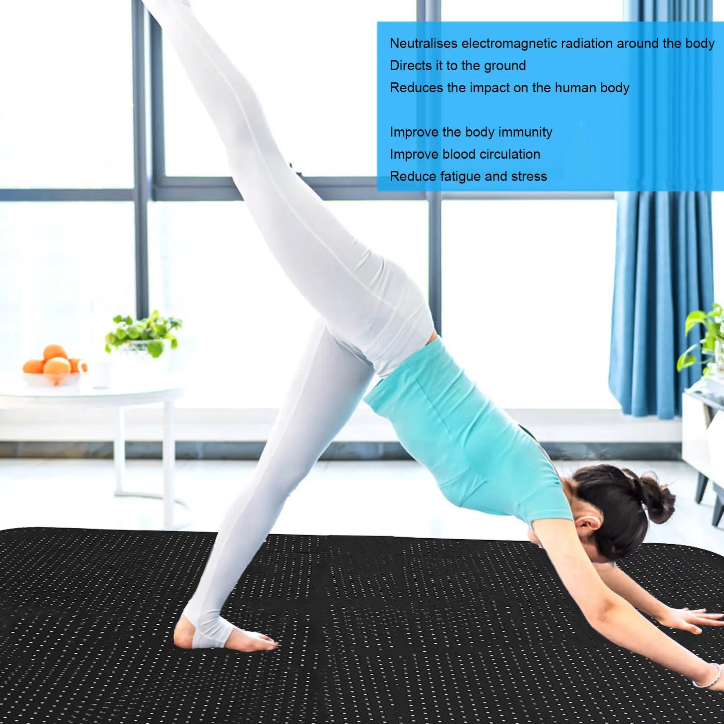 Grounding Mat For Sleep And Meditation With 16.4ft Cable