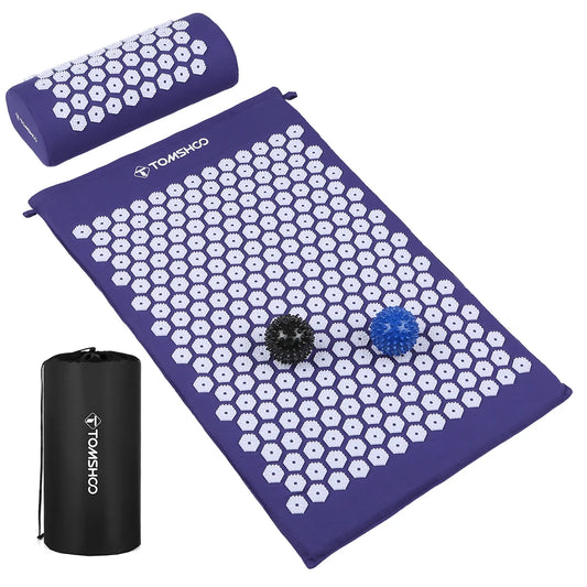 Lixada Acupressure Mat and Pillow Massage Set with Bag