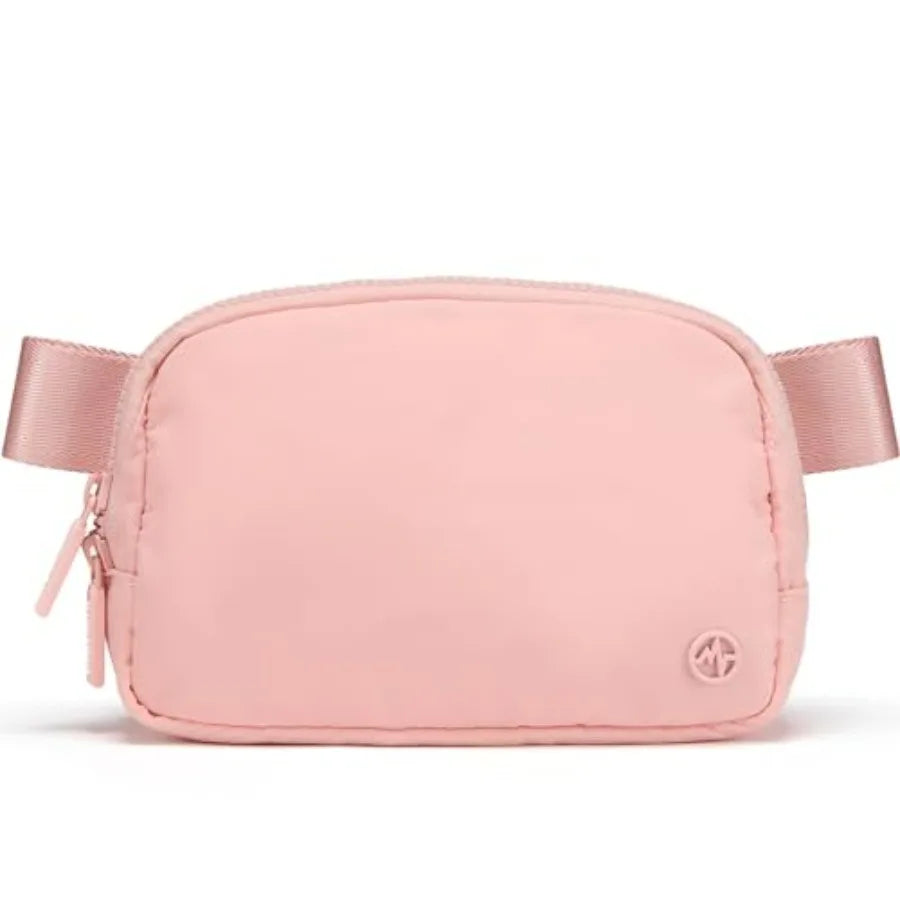 Two Way Zipper Fanny Pack Nylon Belt Bag for Women