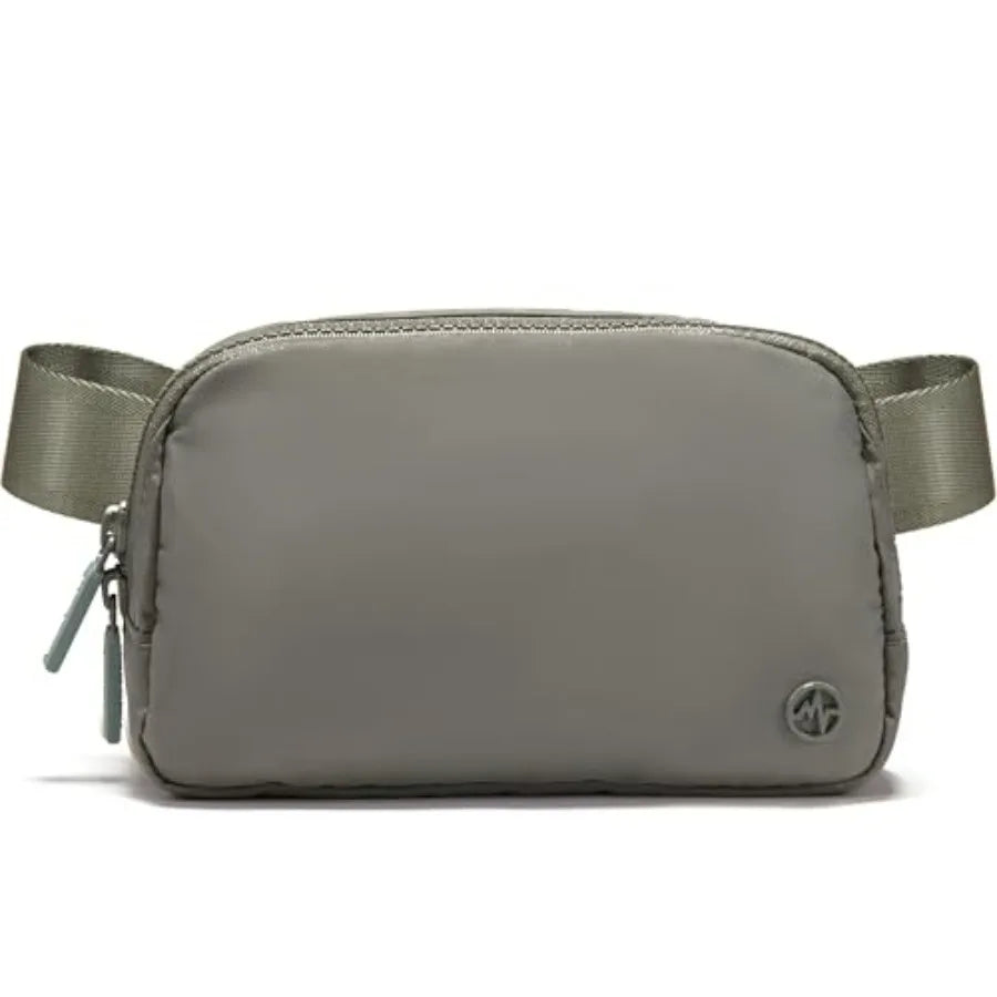 Two Way Zipper Fanny Pack Nylon Belt Bag for Women