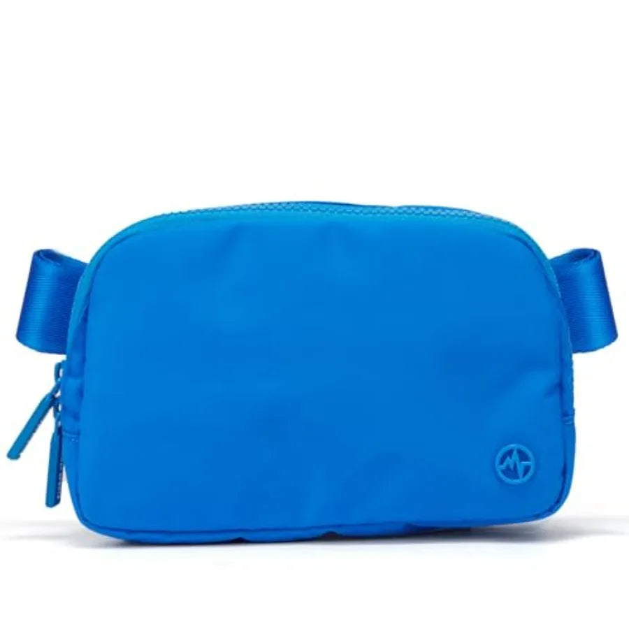 Two Way Zipper Fanny Pack Nylon Belt Bag for Women