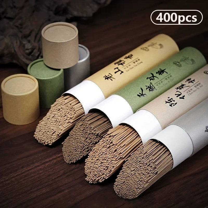 Natural Sandalwood Incense Sticks Gift Box 400 Pcs For Ceremony