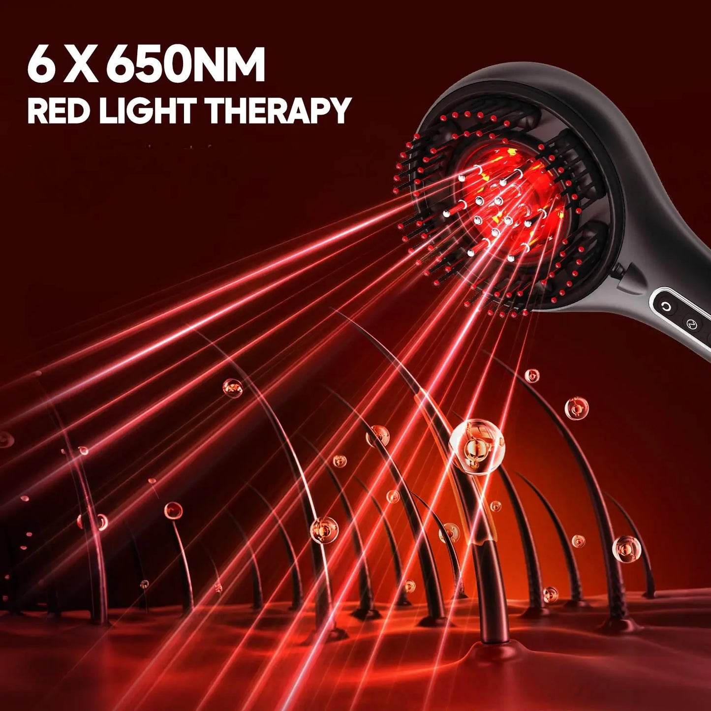 Light Therapy Handheld Comb for Scalp Care
