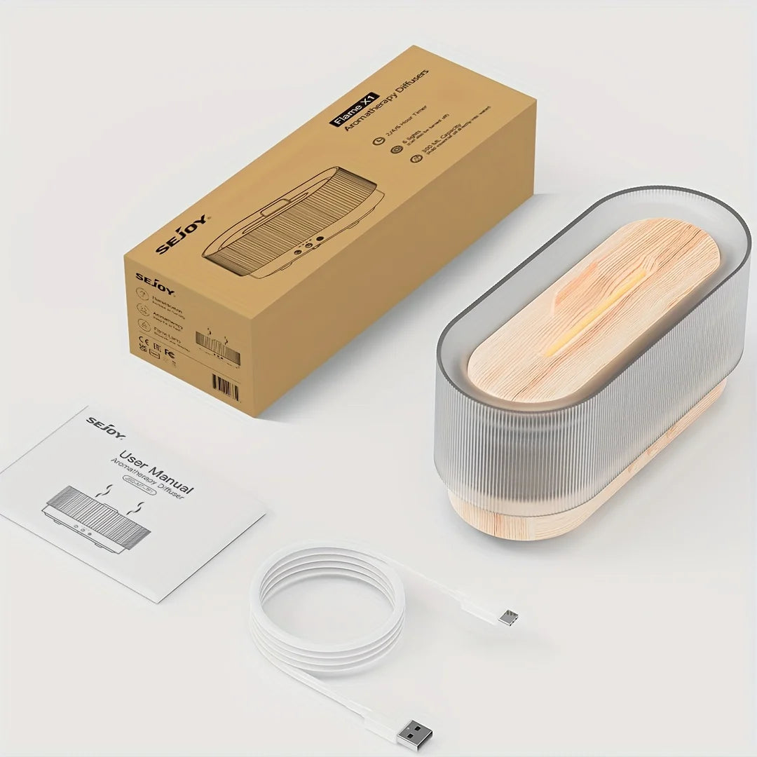 Sejoy Ultrasonic Humidifier Mood Flame Aroma Diffuser