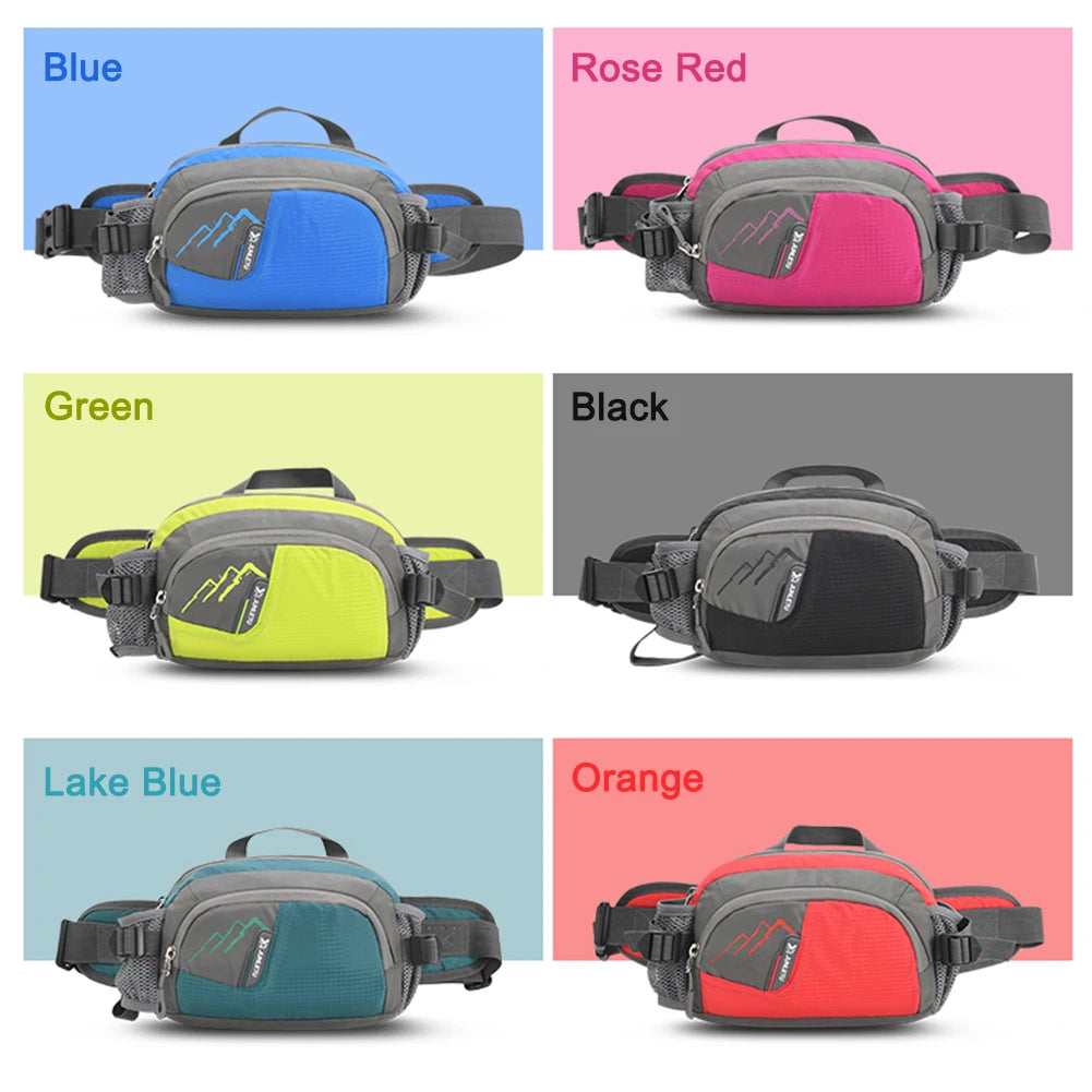 Function Fanny Pack Running Belt Nylon Bottle Holder