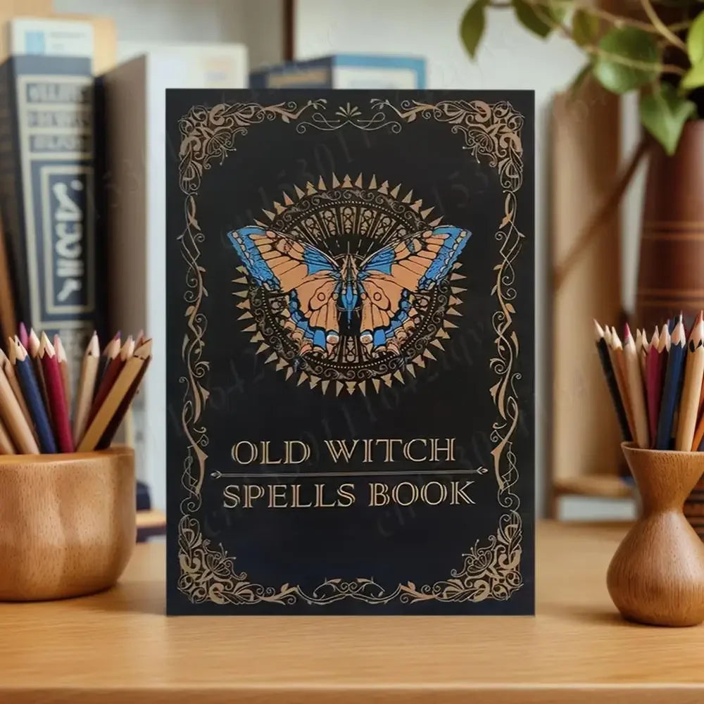 Vintage Witchcraft Spell Book Journal For Mystical Spells