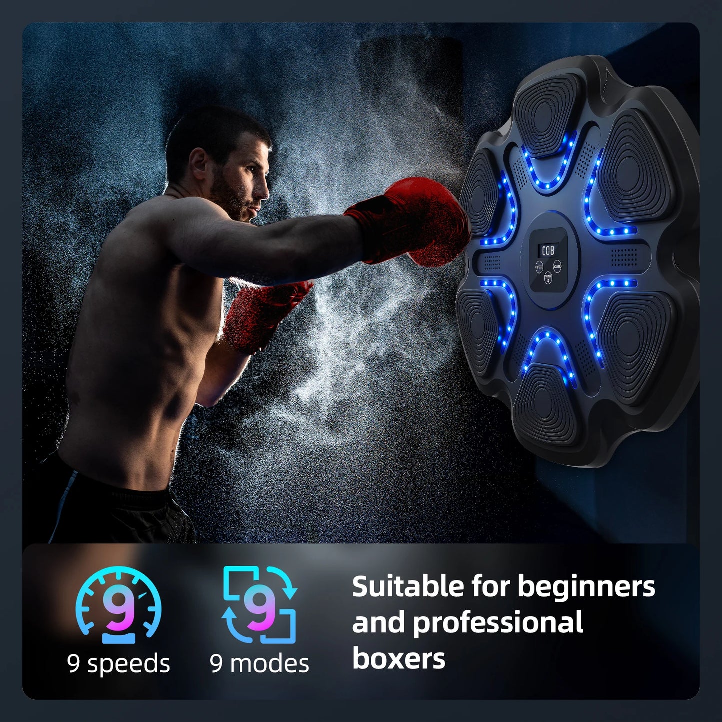 Intelligent Boxing Trainer With Sound And Light Feedback