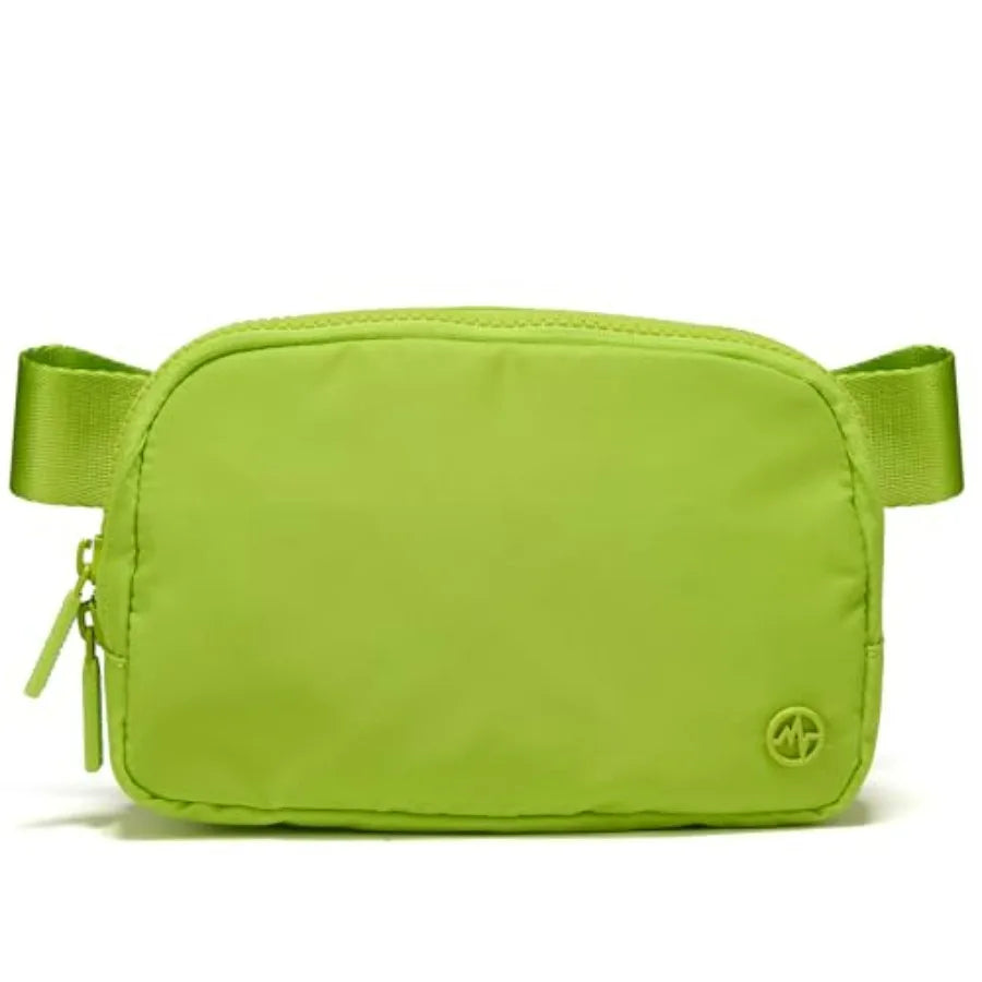Two Way Zipper Fanny Pack Nylon Belt Bag for Women