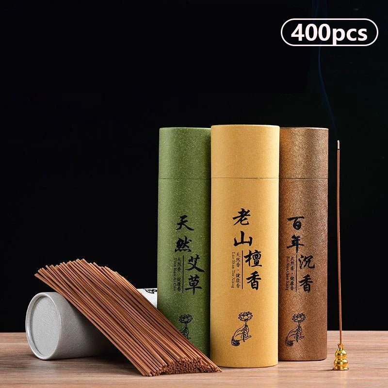 Natural Sandalwood Incense Sticks Gift Box 400 Pcs For Ceremony